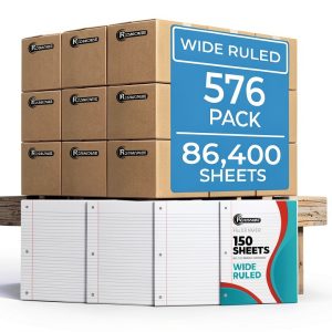 Wide Ruled Binder Paper by Rosmonde for School-0