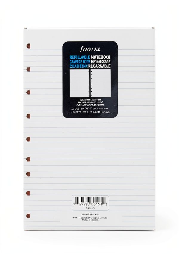 Filofax A5 Notebook Refill Cream Ruled Paper-1