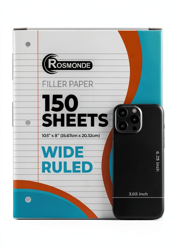 Wide Ruled Binder Paper by Rosmonde for School-2