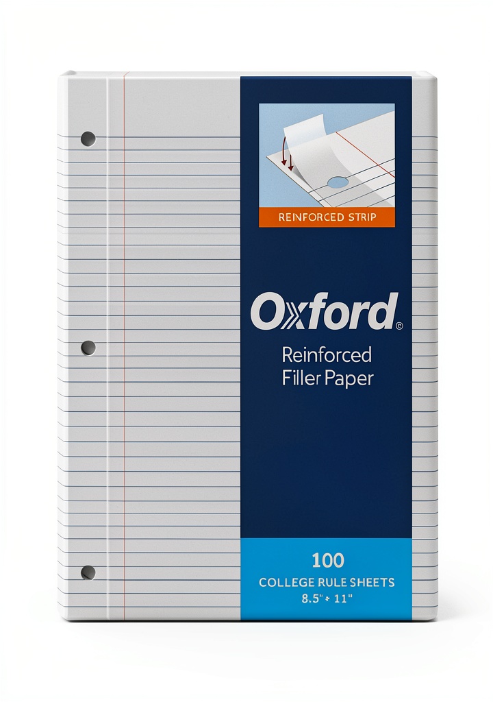 Oxford Loose Leaf Paper 100 Sheets White