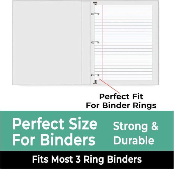 Rosmonde Wide Ruled Lined Filler Paper for Binders-3