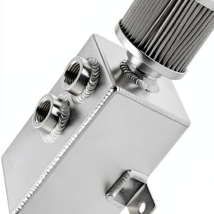 BOMLING Aluminum Oil Catch Can 1L Universal Silver-0