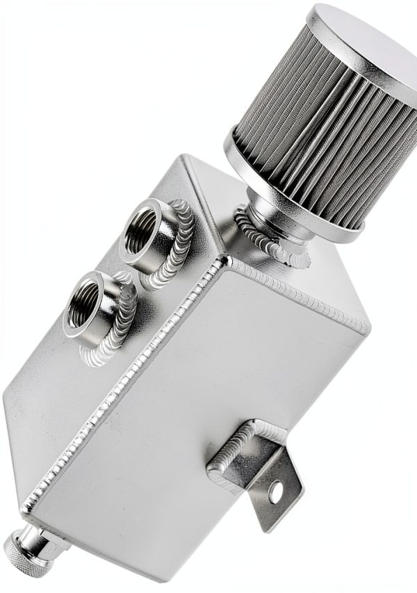 BOMLING Aluminum Oil Catch Can 1L Universal Silver-0