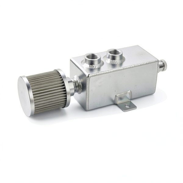 BOMLING Aluminum Oil Catch Can 1L Universal Silver-1