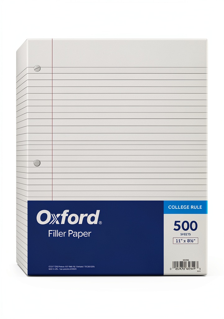 Oxford 500 Count Loose Leaf Filler Paper for Binders