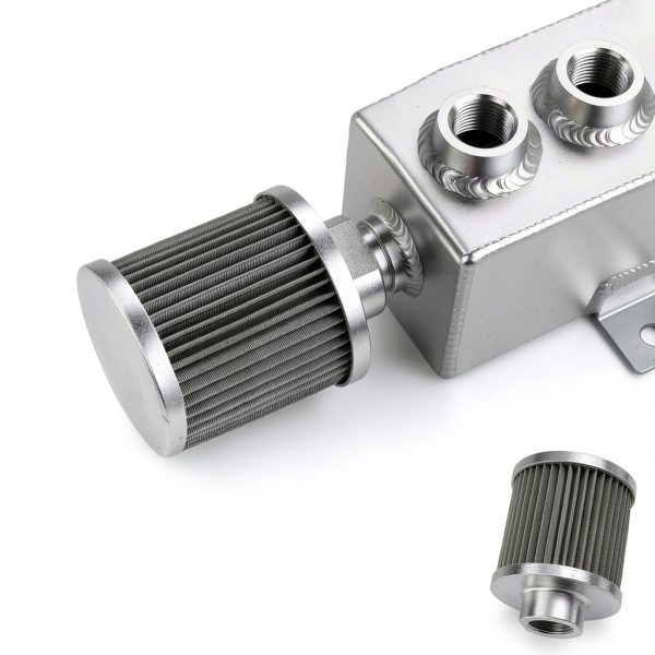 BOMLING Aluminum Oil Catch Can 1L Universal Silver-3