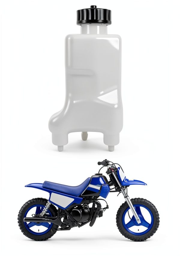 Yamaha PW50 Oil Tank Replacement by FLYPIG Durable Plastic White-4