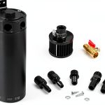 Dynoracing Oil Catch Can 750ML Black Universal Fit with Breather-0