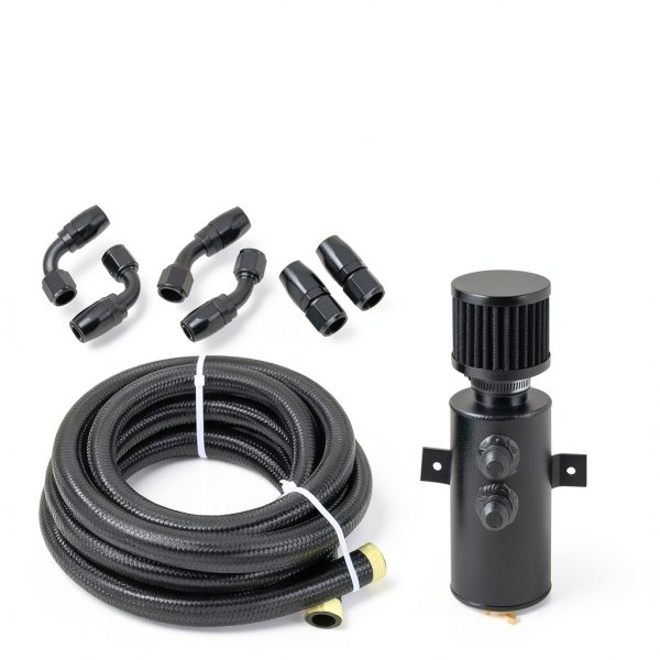 RYANSTAR RACING 750ml Aluminum Oil Catch Tank with AN10 Hose Kit-2