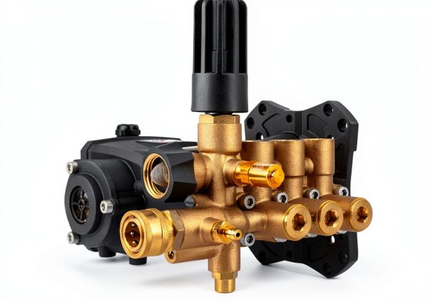 53BRD35 AAA Horizontal Triplex Plunger Replacement Pressure Washer Pump Kit, 3.5 GPM @ 4000 Max PSI with 1" Hollow Shaft, Includes Siphon Tube and Hardware-2