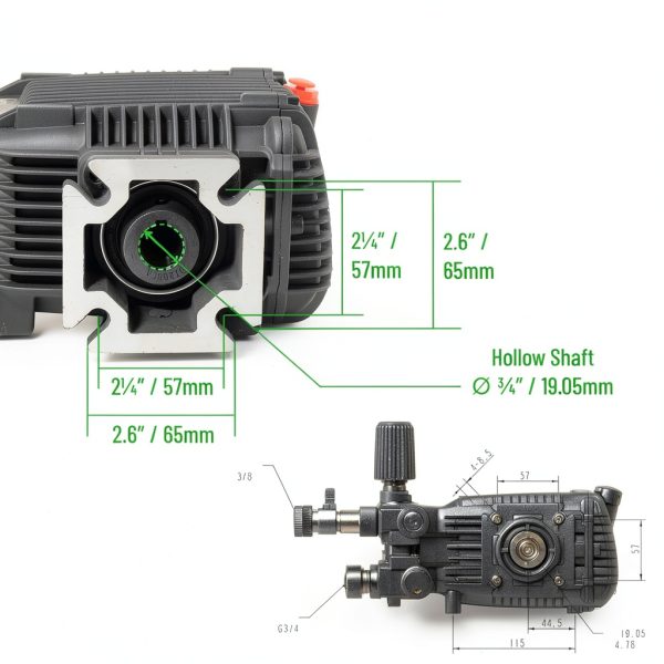 Canpump CF 3030 G Pressure Washer Pump 3000 PSI 3.1 GPM Triplex-2