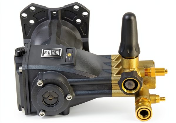 AAA Pumps 90038 Horizontal Triplex Plunger Replacement Pressure Washer Pump Kit, 3800 PSI, 3.5 GPM, 1" Shaft, Includes Hardware and Siphon Tube, for Industrial Gas Powered Machines, Black-6