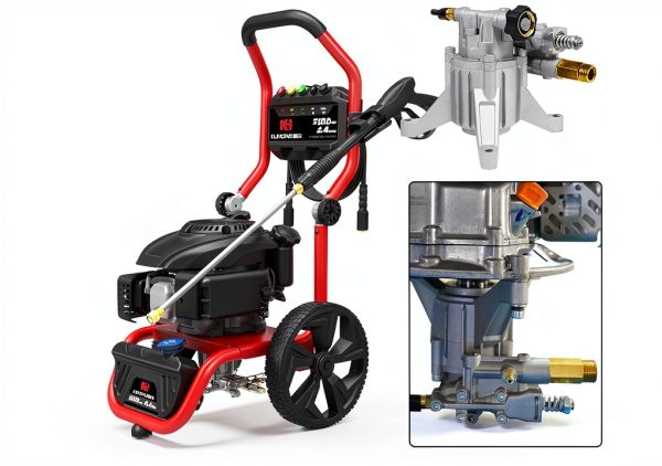 Biswing Pressure Washer Pump 7/8 Shaft Plunger 3400 PSI 2.5 GPM-5