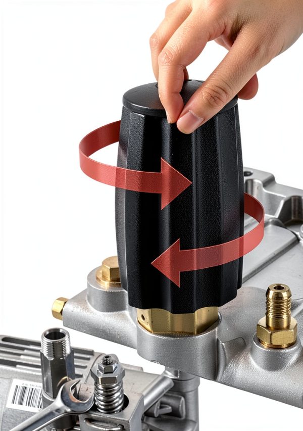 WOJET Pressure Washer Pump 3/4" Shaft 3400 PSI Horizontal Silver-2