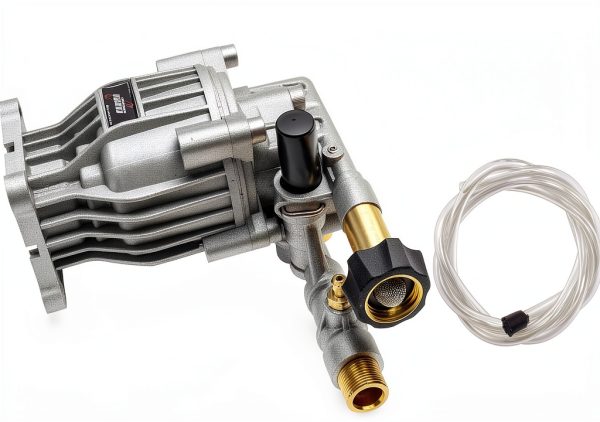 OEM Technologies 3300 PSI 2.4 GPM Replacement Pressure Washer Pump Kit, Horizontal Axial Cam Replacement Pump for Gas Pressure Washer, 3/4" Shaft, Includes Hardware and Siphon Tube (90028)-0
