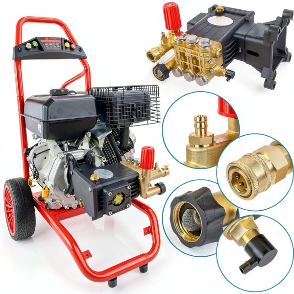 Biswing Pressure Washer Pump 4400 PSI 4 GPM Triplex Replacement-6
