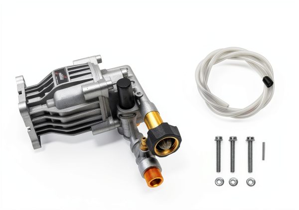 OEM Technologies 3300 PSI 2.4 GPM Replacement Pressure Washer Pump Kit, Horizontal Axial Cam Replacement Pump for Gas Pressure Washer, 3/4" Shaft, Includes Hardware and Siphon Tube (90028)-4